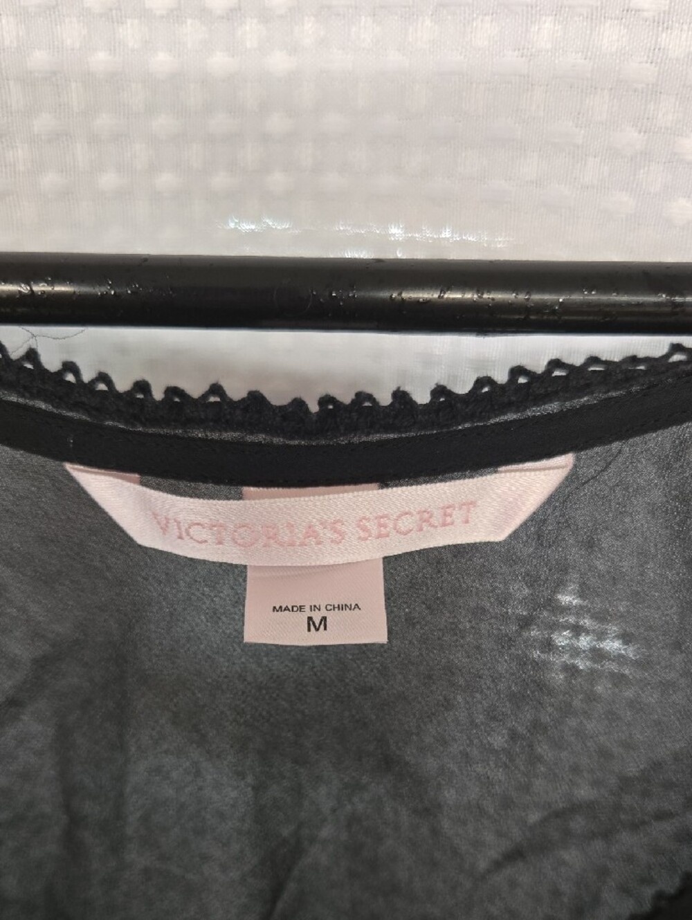 Victoria's Secret Black Lace-Trim Tank Top - Picture 5 of 5